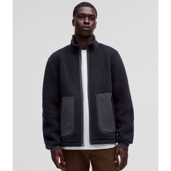 lululemon athletica Other - Lululemon Men’s High Pile Fleece Full-Zip Jacket in Black Night XL NWT